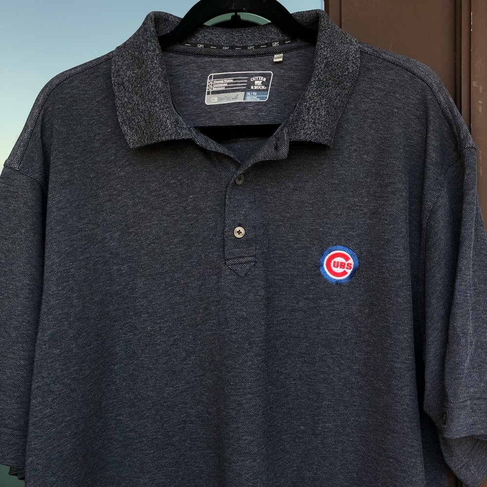Cutter & Buck DryTec Grey "CUBS" Golf Polo XL